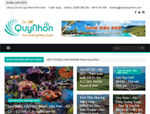 Tablet Screenshot of dulichquynhon.com